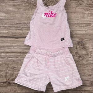 Nike Pink and White Kids Matching Set